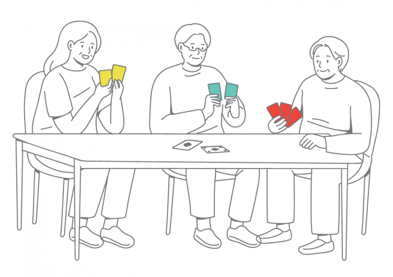 People playing cards